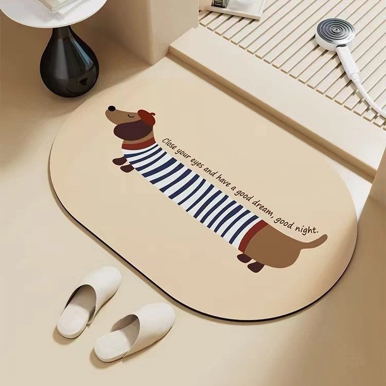 Dachshund floor mat