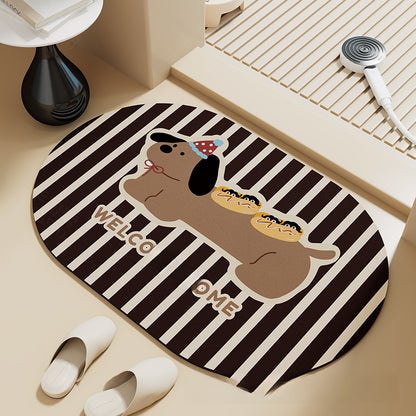 Dachshund floor mat