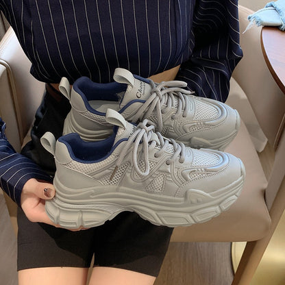 Dad shoes, women's shoes, breathable mesh sports shoes
