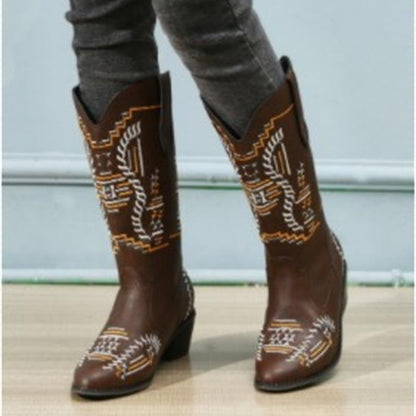 Daily pointed-toe mid-calf women's boots