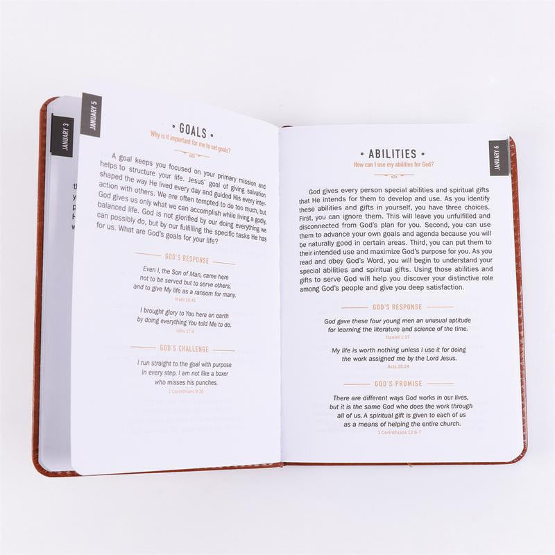 Daily Prayer Leather Book