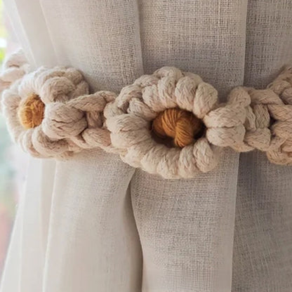 Daisy curtain tiebacks