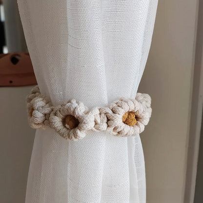 Daisy curtain tiebacks