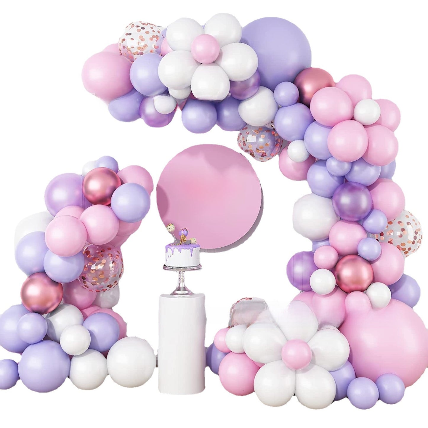 Daisy Macaron Latex Balloon Garland Set