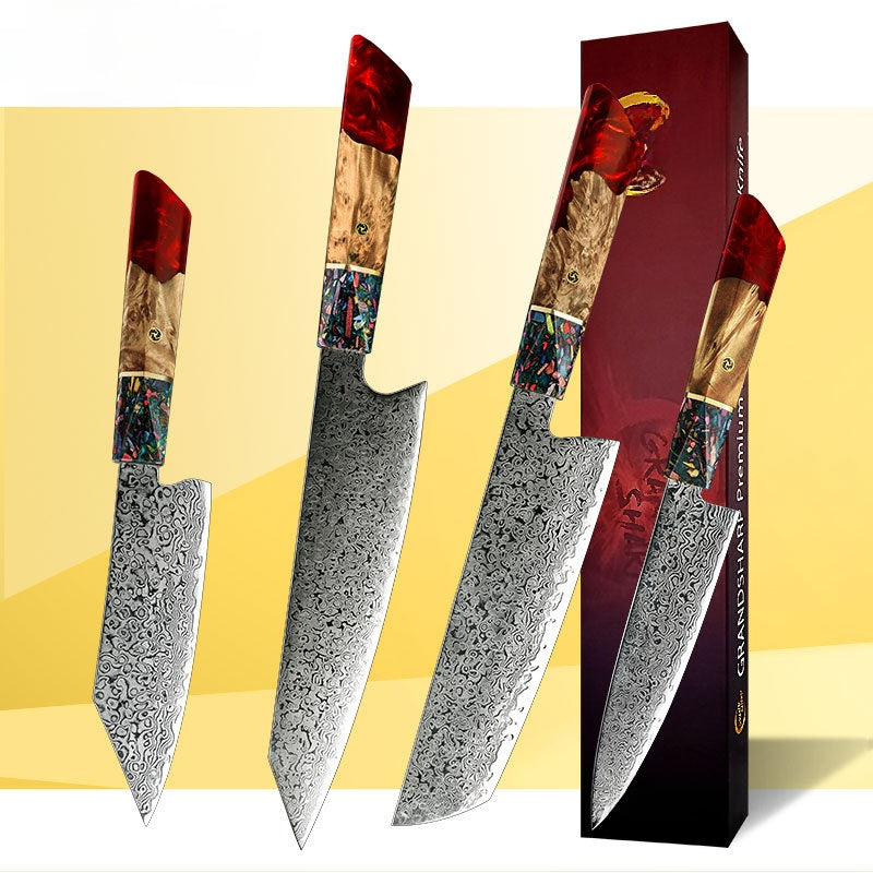Damascus steel Japanese kitchen knife
