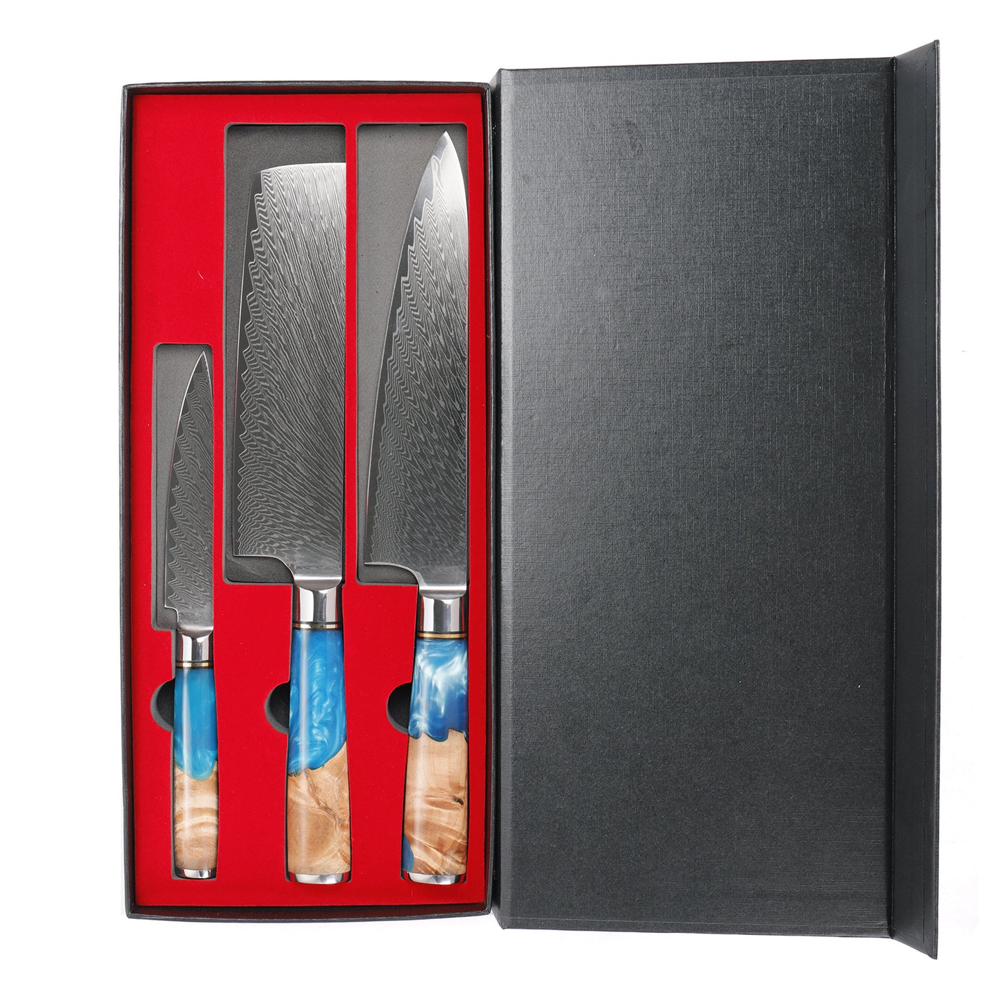 Damascus Steel Kitchen Knife Set