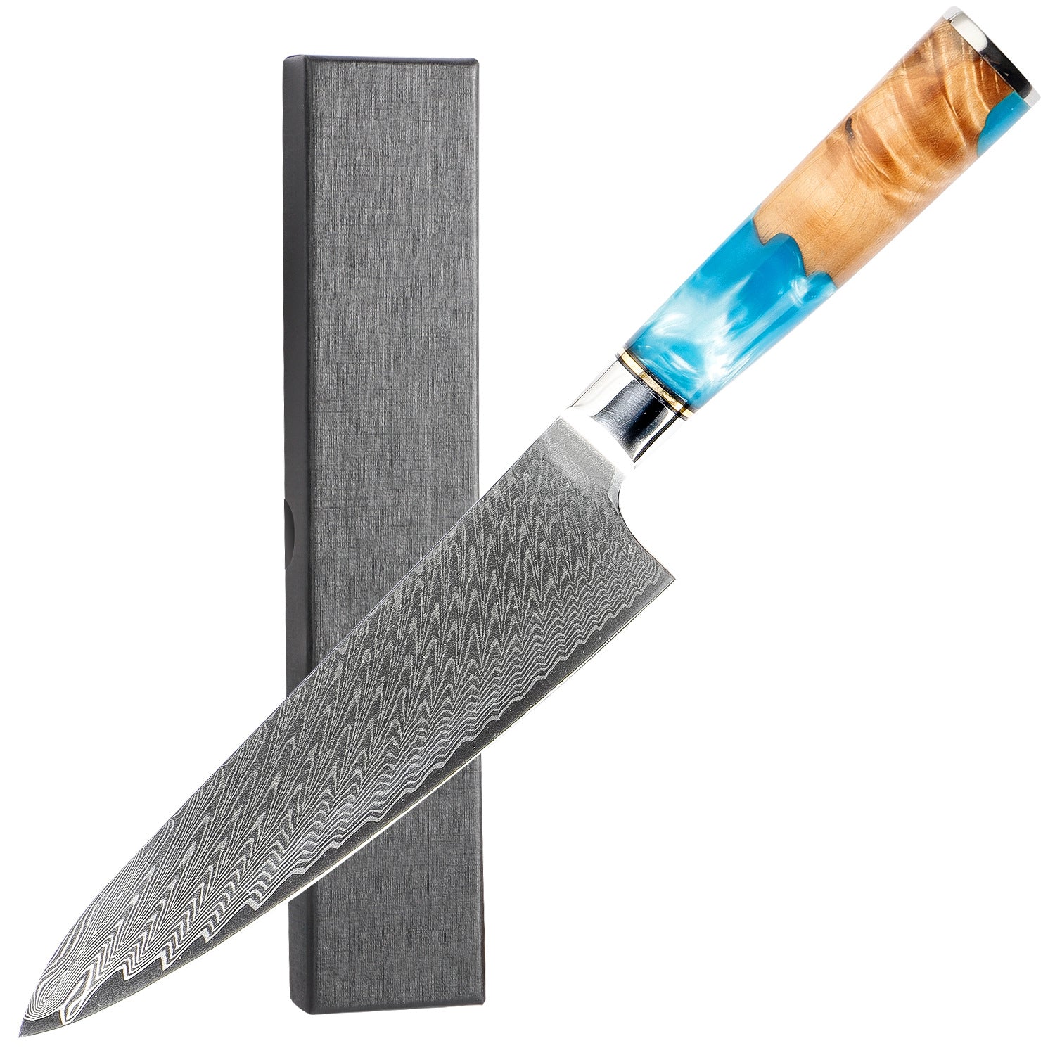 Damascus Steel Kitchen Knife Set