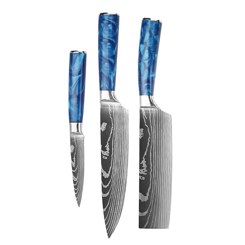 Damascus Steel Kitchen Knife Set