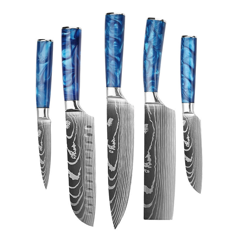 Damascus Steel Kitchen Knife Set