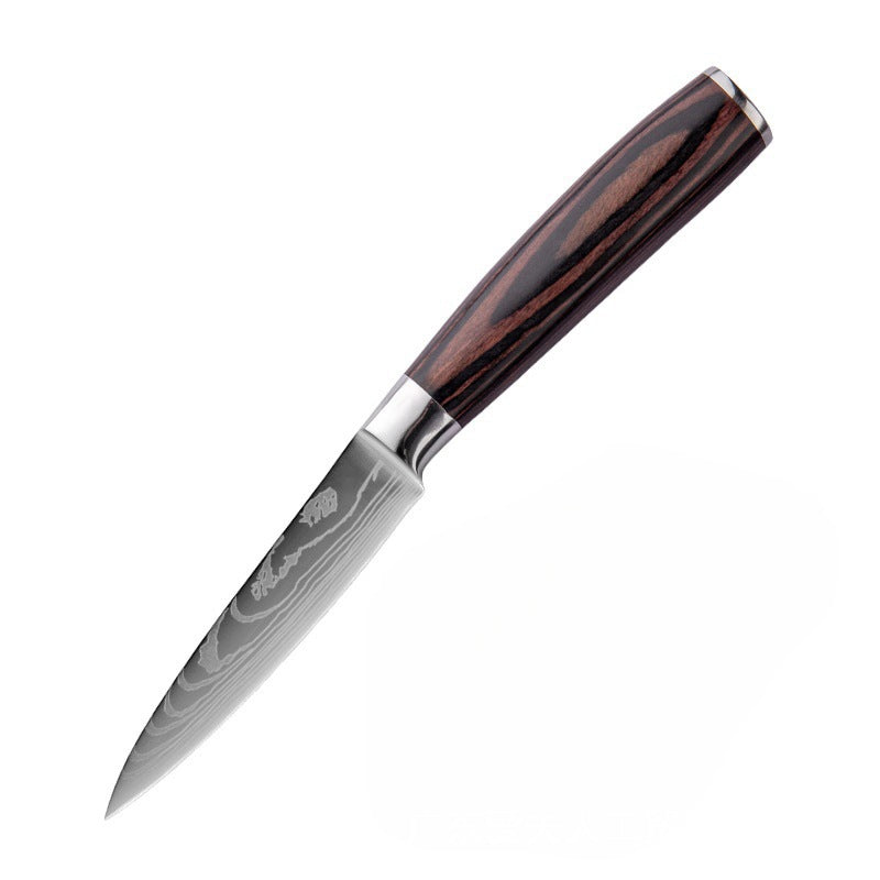 Damascus Steel Kitchen Knife Set with Resin Handle