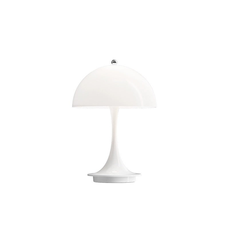Danish Light Luxury Nordic Retro Small Table Lamp Bedroom Bedside Lamp Charging Decoration Study Living Room Atmosphere Lamp Mushroom Lamp