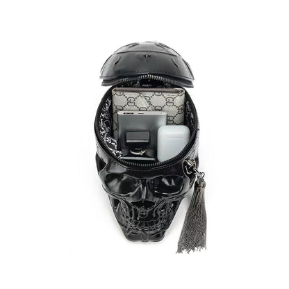 Dark Skull Tassel Shoulder Crossbody Bag