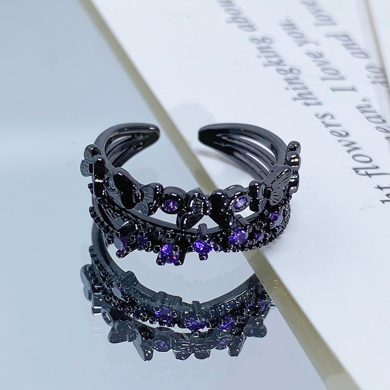 Dark Spider Crow Opening Ring