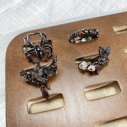 Dark Spider Crow Opening Ring