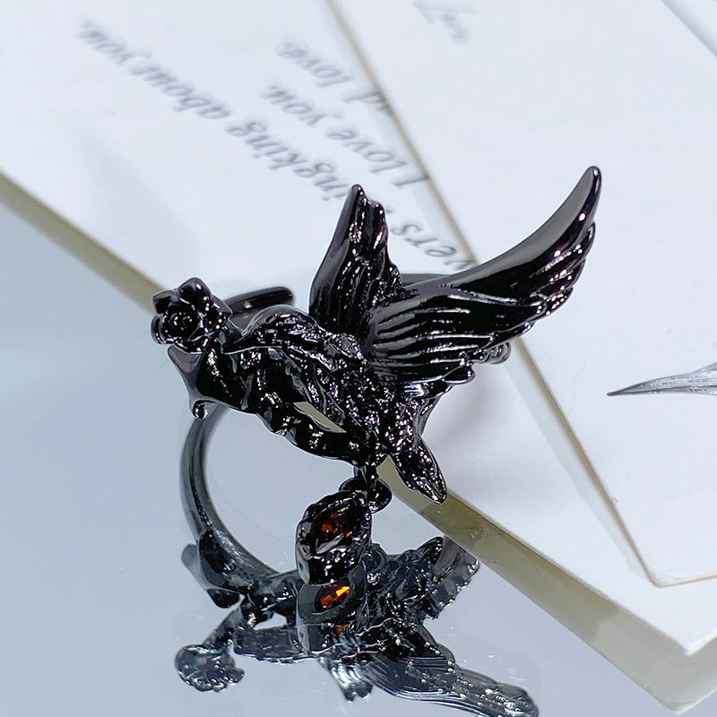 Dark Spider Crow Opening Ring