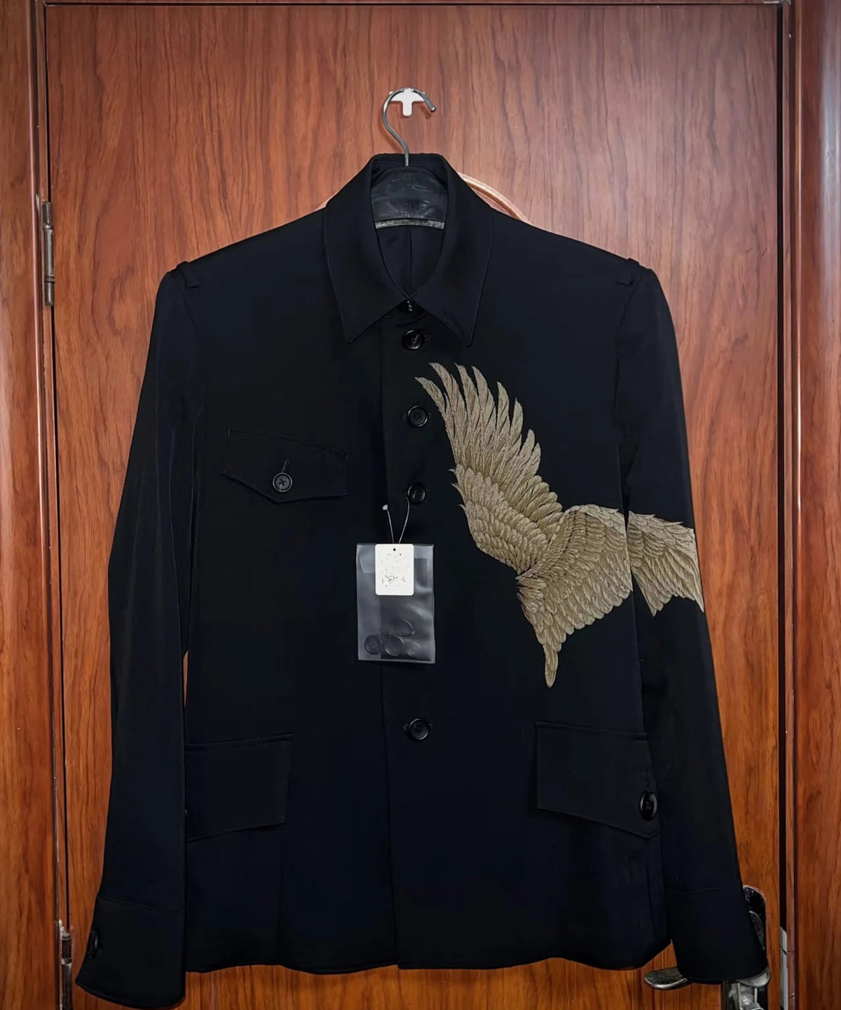 Dark Style Distressed Dyed Jacket