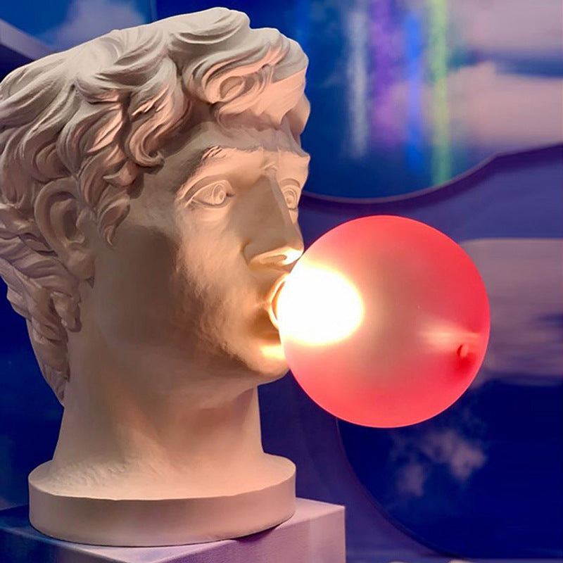 David Bubble Blowing Sculpture Table Lamp