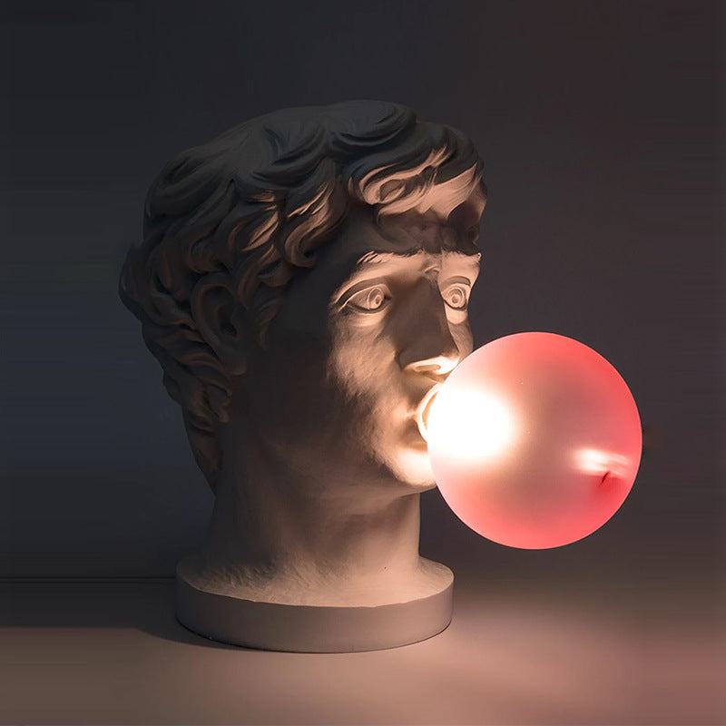 David Bubble Blowing Sculpture Table Lamp