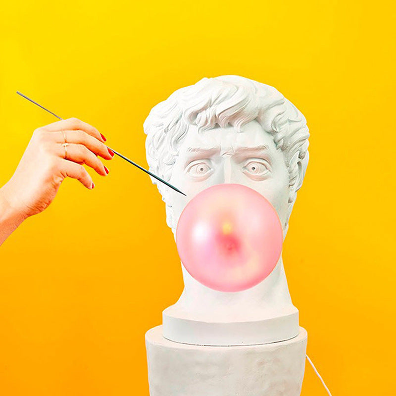 David Bubble Blowing Sculpture Table Lamp