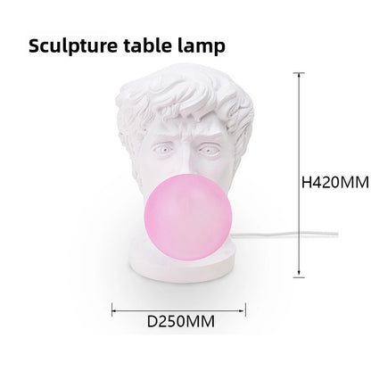 David Bubble Blowing Sculpture Table Lamp