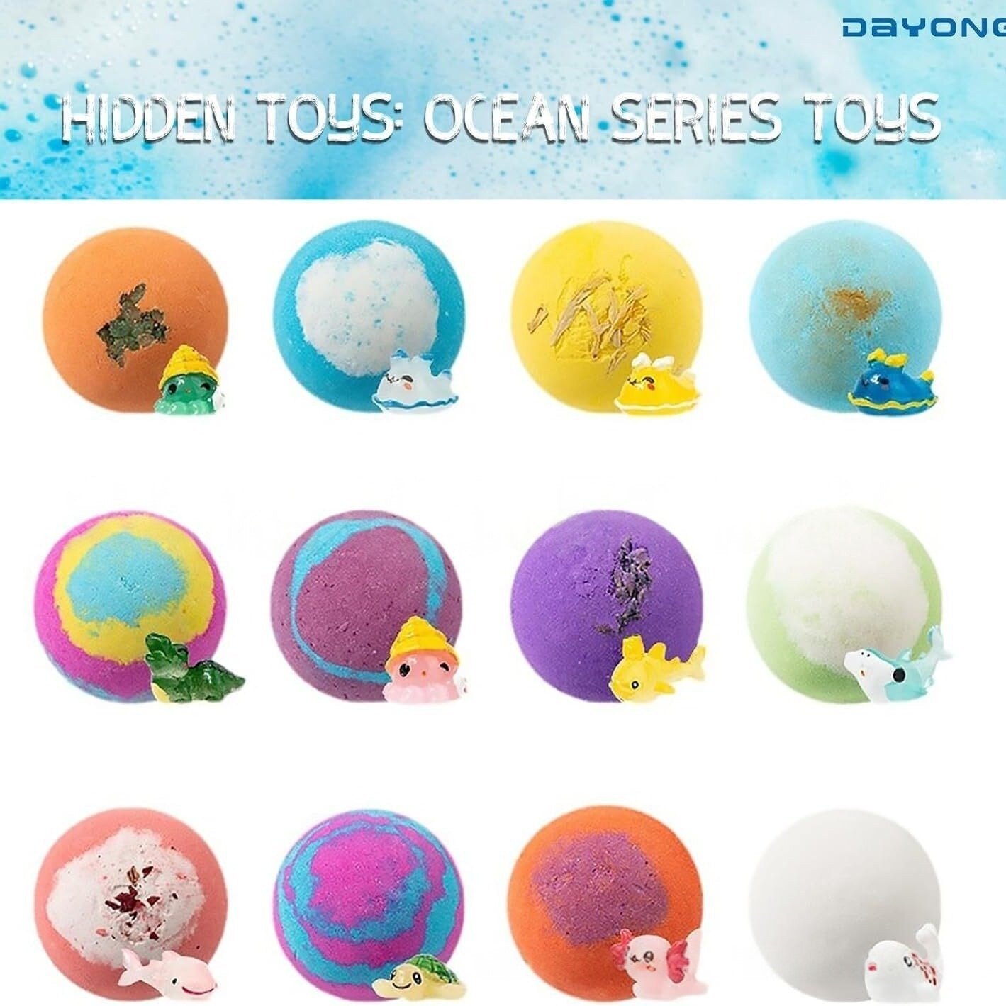 Dayong Bath Bombs Gift Set 12 Pcs