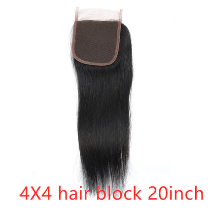 Real Human Hair Straight Wave Natural Color Wig Extension