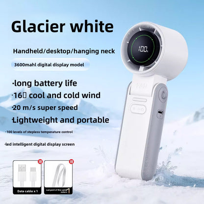 Neck Cooling Ice Compress Fan with Portable Cooling Power
