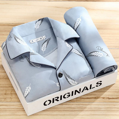 Pajamas Men's Spring & Autumn Long-sleeved Homewear Suit