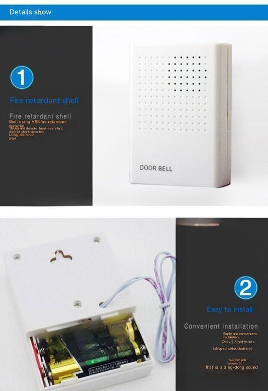 Wired Doorbell Battery Mounted Dingdong Doorbell System