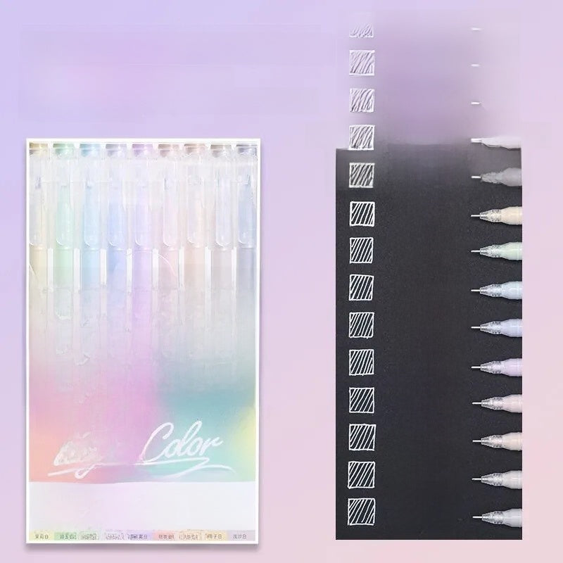 Morandi Color Gel Pens for Journaling Notes and Study Set