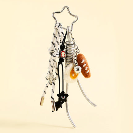 Felt Bread Keychain Accessories for Schoolbags and Purses