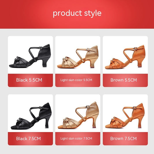 Buy Latin Dance High Heel Shoes | Soft Bottom Ballroom Footwear