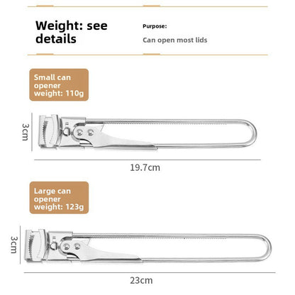 Adjustable Stainless Steel Can and Bottle Opener for Kitchen
