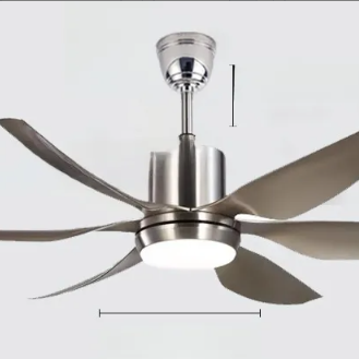 DC Ceiling Fan Light And Variable Frequency Quiet Airflow
