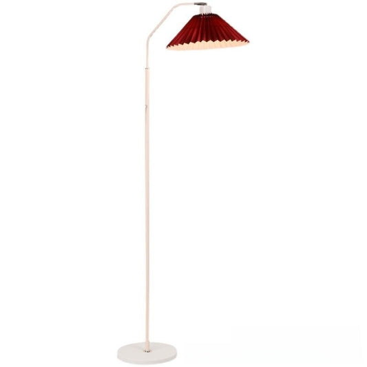 Nordic Style Vintage Pleated Floor Lamp for Home Lighting