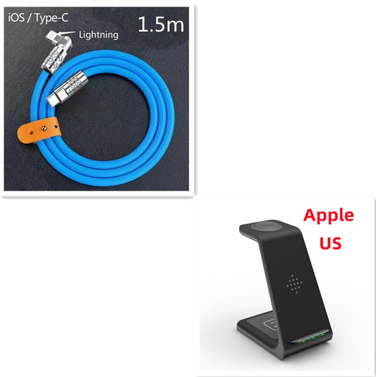 3 in 1 Fast Charging Station Wireless Charger Phone Stand