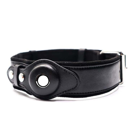 Location Tracker Leather Dog Collar – First Layer Pet Collar