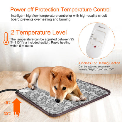 Pet Heating Pad for Dogs & Cats – Waterproof Electric Mat