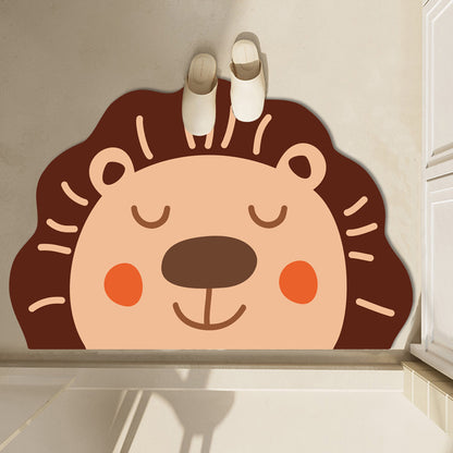 Cartoon Diatom Mud Bath Mat for Quick-Dry Bathroom Style
