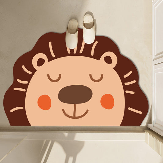 Cartoon Diatom Mud Bath Mat for Quick-Dry Bathroom Style