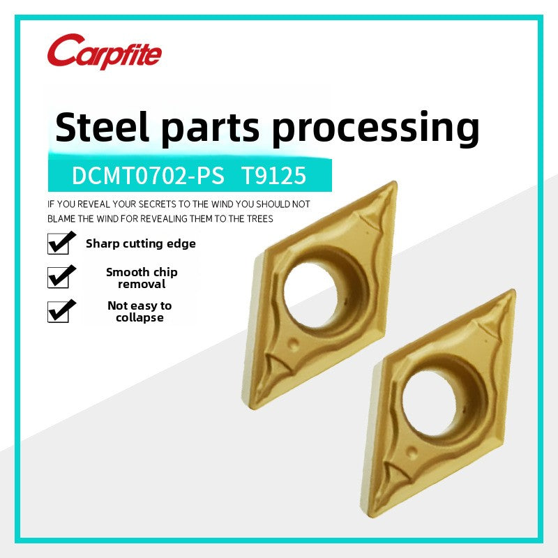 DCMT070204-PS 9125 CNC diamond cutting blade steel parts hard steel cutting