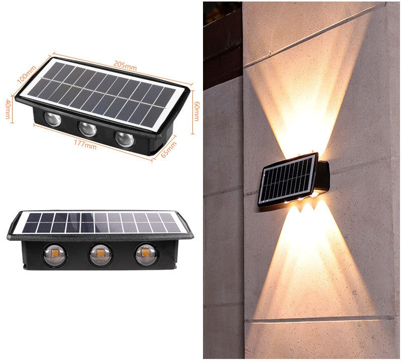 Buy Solar Outdoor Light with 18650 Battery & Color LED Mode