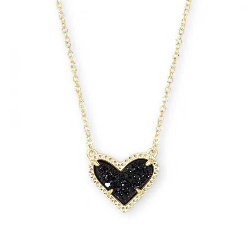Buy Girls & Women Cubic Zirconia Heart Necklace Chic & Sparkling