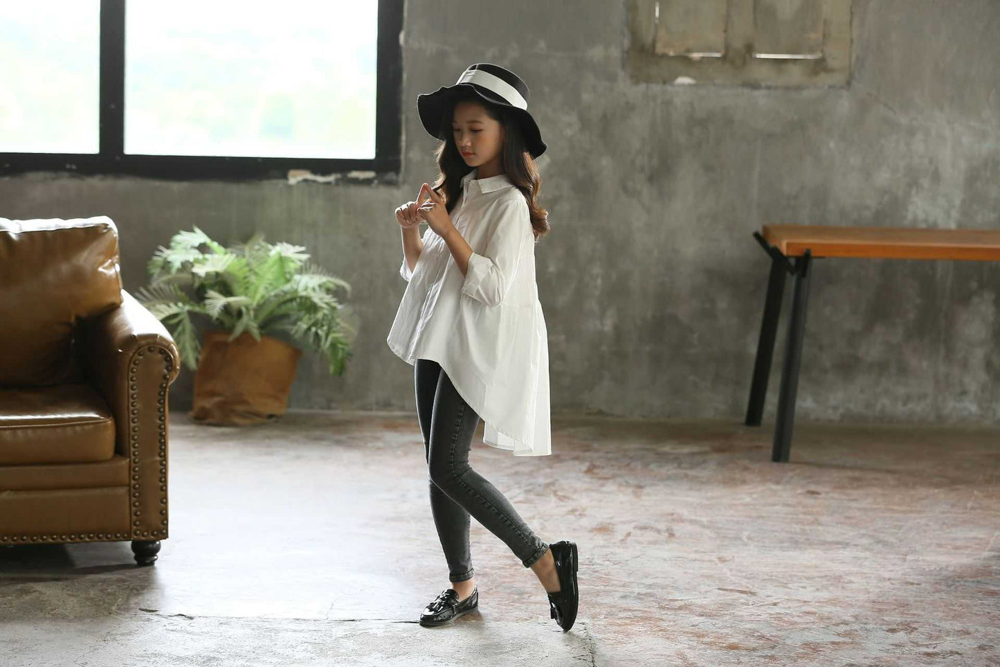 Girls' Big Kids Fashionable Tops Korean Style Swallowtails