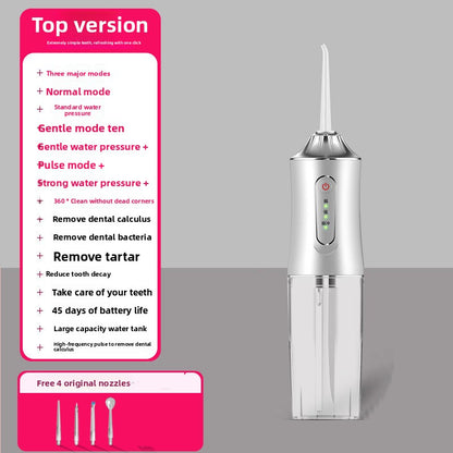 Electric Water Flosser with Portable Deep Cleaning Modes
