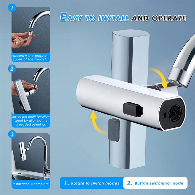 Buy Kitchen Faucet Waterfall Outlet Rotating Bubbler Nozzle