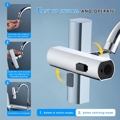 Buy Kitchen Faucet Waterfall Outlet Rotating Bubbler Nozzle