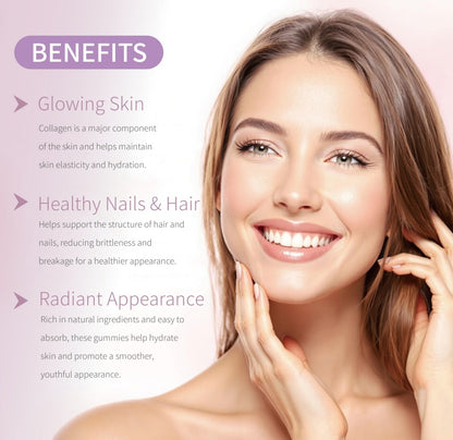 Glutathione Collagen Gummies Cherry Flavor for Healthy Skin