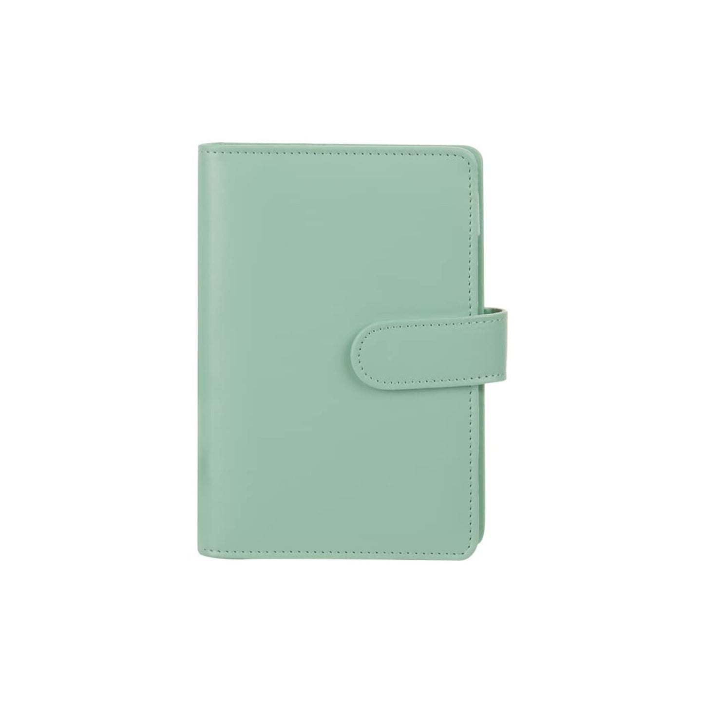 Macaron Loose-Leaf Leather Notebook with Zipper Wallet Bag