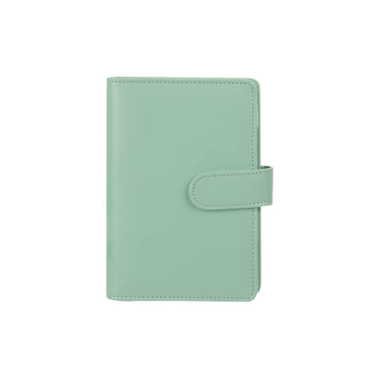 Macaron Loose-Leaf Leather Notebook with Zipper Wallet Bag